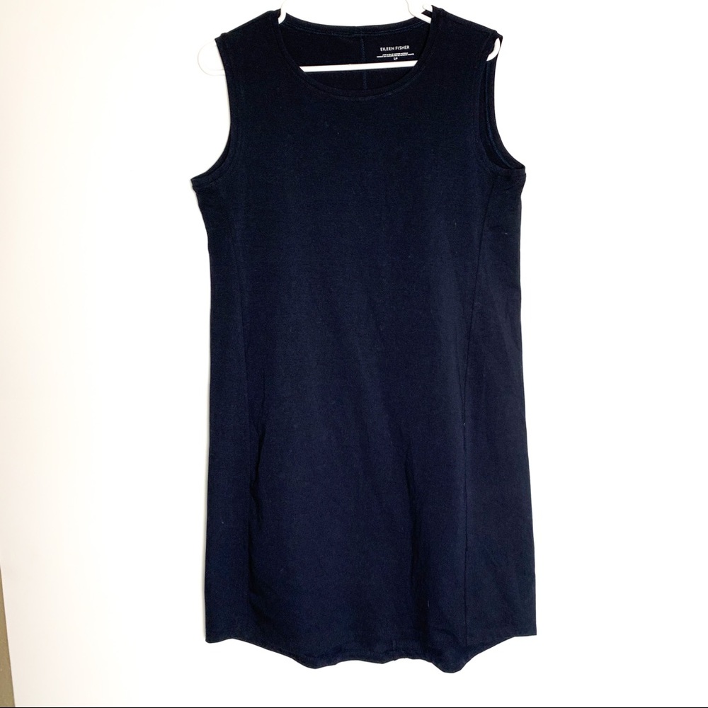 (NWT) EILEEN FISHER cotton stretch sleeveless dress
